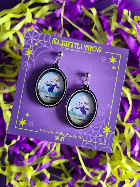 Aretes Un azul aburrido